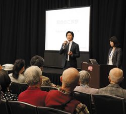 社長の澤上から開会のご挨拶（札幌）