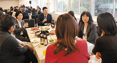 ファンド仲間同士および社員との交流会は、貴重なご意見をいただけるとても有意義な時間です(東京)