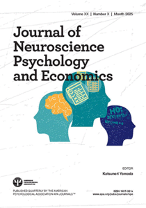 査読付き学術誌『Journal of Neuroscience, Psychology, and Economics』